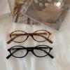 1/2pcs Retro Oval Frame Anti-Blue Light Glasses Sweet Cool Girl Leopard Y2K Eye Glasses Vintage Simple Women Glasses Eyewear