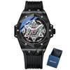 Fashion Chenxi Top Brand Luxury Male Waterproof Date Mens Wristwatch Sport Big Dial Calendar Silicone Quartz Luminous Watches