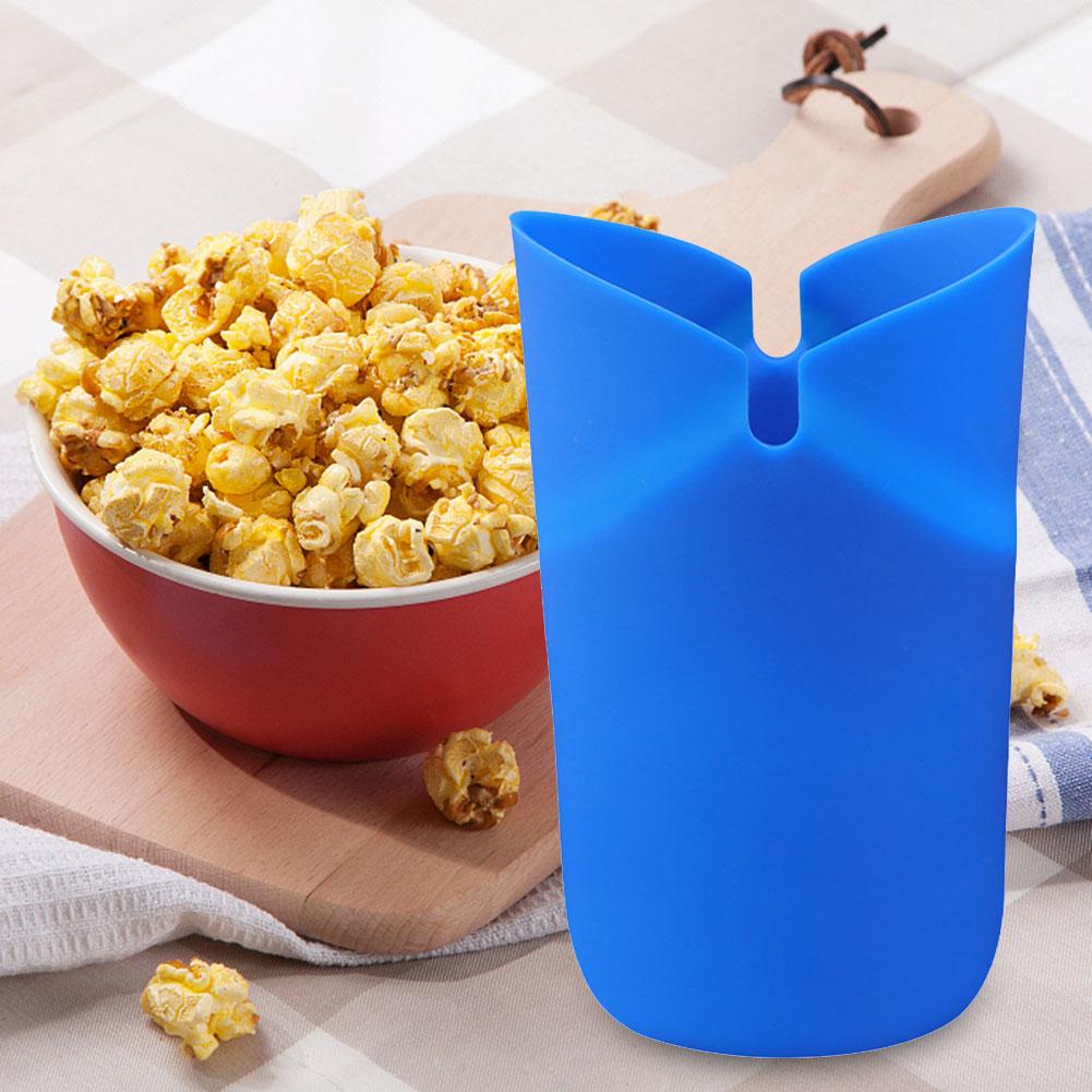 Faltbarer Popcorn-Maker Zubehör Gadgets Werkzeuge Snacks Süßigkeiten Eimer Leichtes Lebensmittelgeeignetes Silikon für Outdoor Wandern Camping