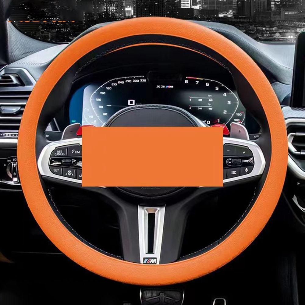 Universal Car Silicone Steering Wheel Cover Elastic Non-Slip Cover For 36-40cm Steering Wheel Multi Color Car Decor Accesso I8D7