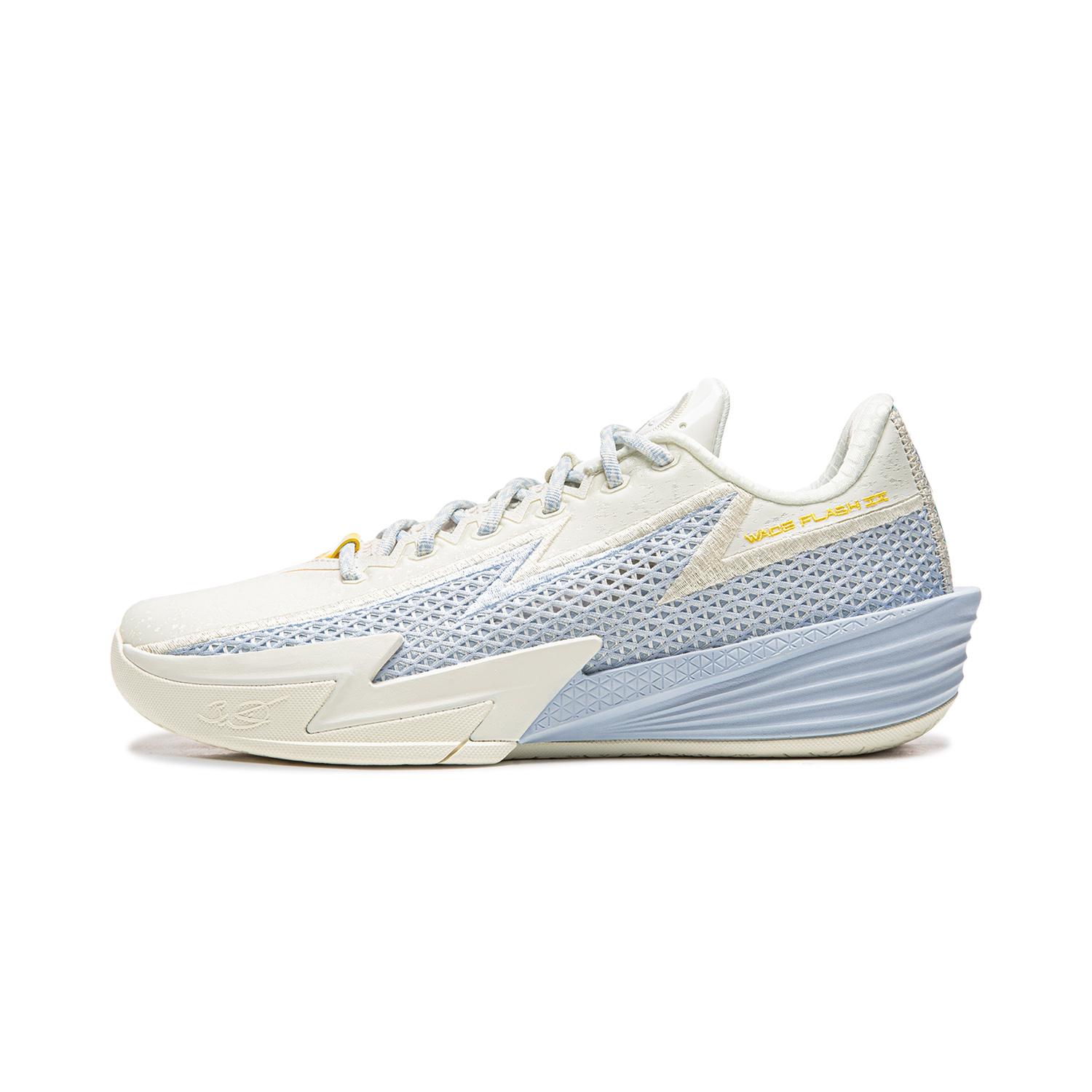 

Li Ning Cushioning Slip Resistant Abrasion Resistant Breathable Rebound Grip Low top Basketball Shoes Men s White Blue ABPV013-3 40