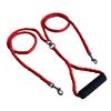 Dual Dog Leash Handle Extra Strong Heavy Pulling Capacity Comfortable Grip for Two Small Medium Dogs Black Dual Dog Lead No