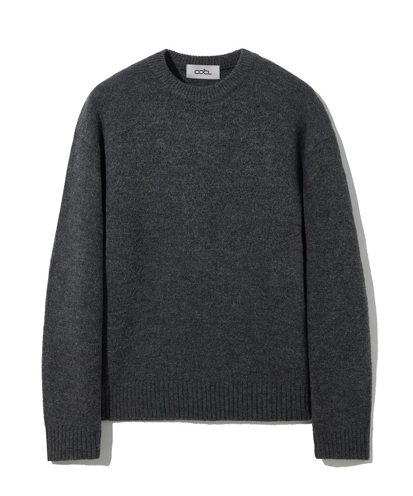 COSTUME O’CLOCK Plain Round Heavy Knit Pullover 11 Color Cooskt067 (A Type)