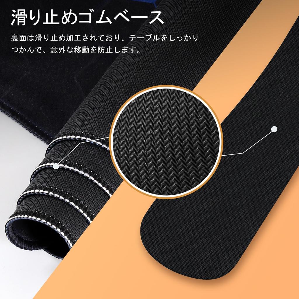 ICasso Mauspad Handgelenkauflage Set 90x40cm Großes Gaming-Mauspad Memory-Schaum Tastatur Maus Handgelenk Kissen Länge Ergonomische Armlehne Ermüdungsreduzierung