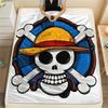 ONE PIECE Flannel Blanket Cool Print Perfect For Home Bed Sofa Chair Travel Picnic -HE18