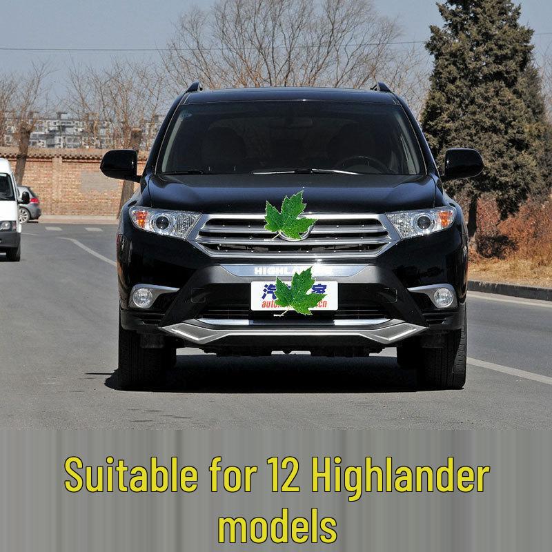Highlander 12-14 Front & Rear Bumper Guard Decorative Bars