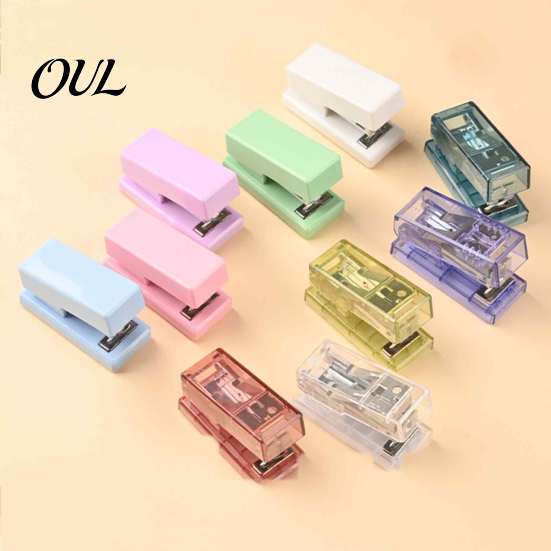 Stapler for Classroom And Library Mini Stapler, Compact Travel Size, with Smooth Binding 2 to Office Stationery Papers 15 Pages of Paper, Portable
