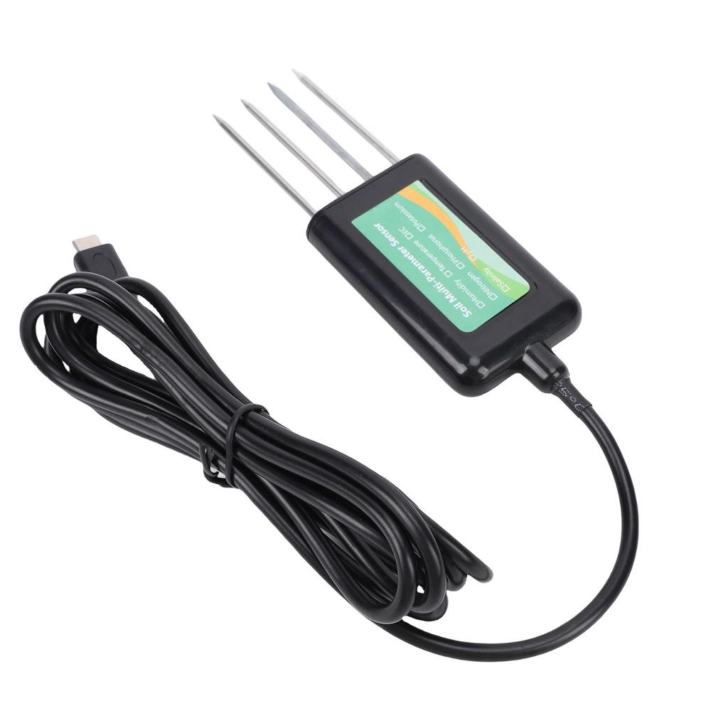   Soil NPK Sensor 8 in 1 Water Proof PH EC Temperature Humidity Detector for Garden Farm  
