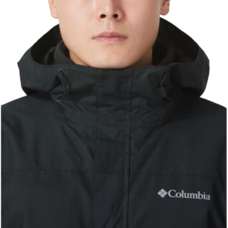 Columbia Hiking Interchange Waterproof Technology Outdoor Warm Windproof Rainproof Fleece Detachable Liner 3-In-1 Jacket Men Jackets Black WE4714-010