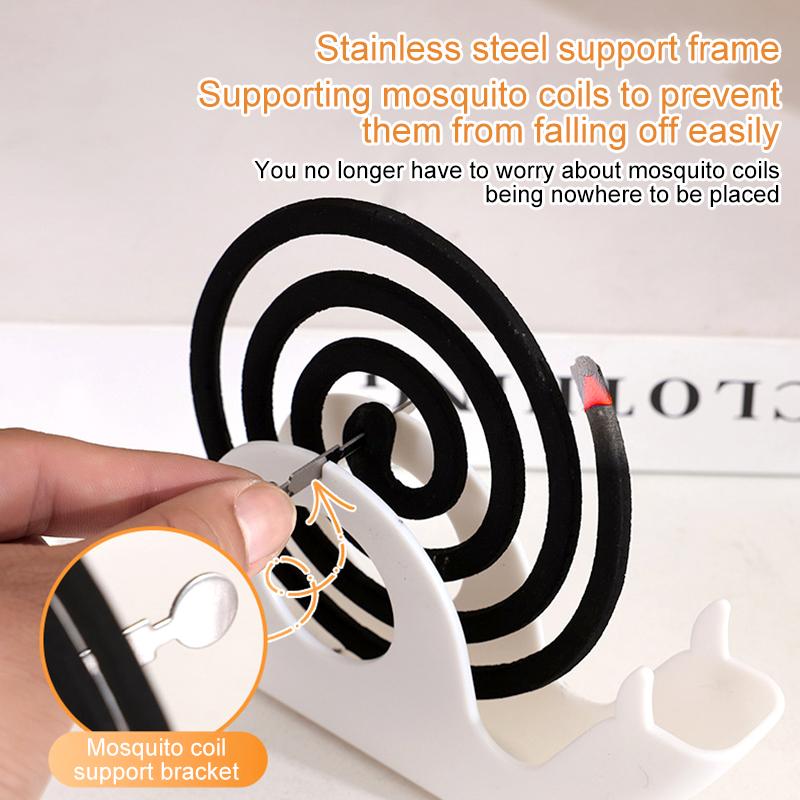 1Pc Receiving Ash Tray Personality Household Items Practical Plastics Cartoon Mosquito Coil Holder Snail Shaped Pomander