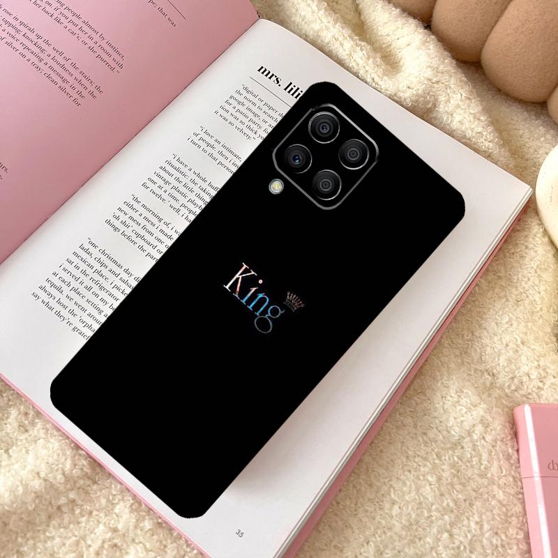 Queen King Crown Case For Samsung Galaxy M31 M13 M11 M12 M14 M15 M06 M16 M36 M56 M53 M32 M52 M35 M55 M34 M54