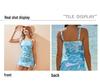 Bañador de una pieza con falda de moda europea y americana estampado