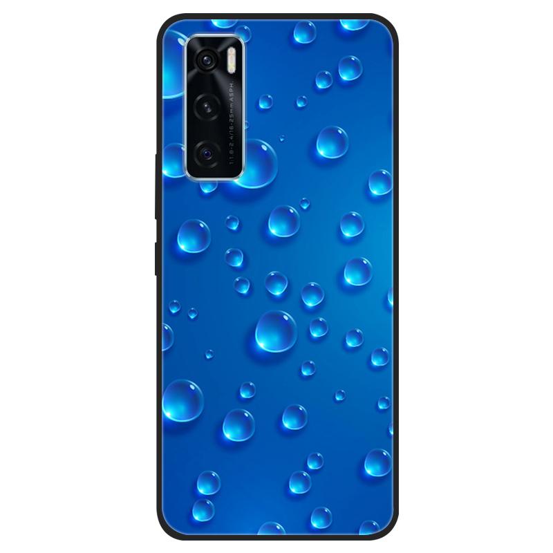 For Vivo V20 SE Case V20SE Silicone Cat Painted Soft Black Cover for VivoV20 V20SE V2022 V2023 Cover TPU Coque Protective Capa