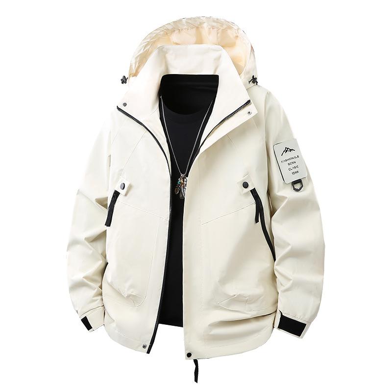 Couple Style Outdoor Leisure Sports Hooded Jacket Mountaineering Suit Men Loose