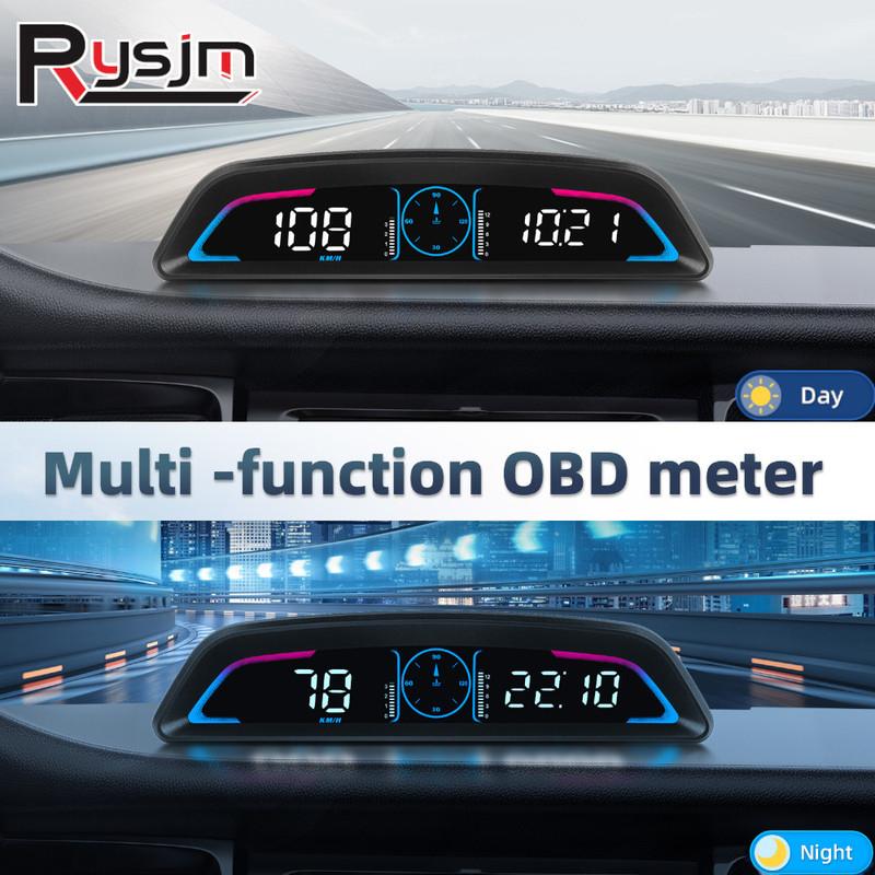 Smart Digital Meter HUD B3 Obd2 Display Multifunction Speedometer Tachometer RPM Water Temp Volt Fuel Consumption Security Alarm