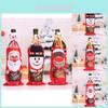 Creative Christmas Wine Bottle Bags Featuring Adorable Santa Snowman Designs For Festive Holiday Cheer