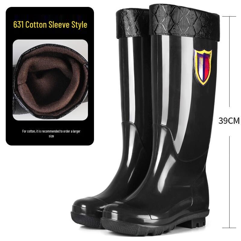 

Aoteta Rain Men s High-Tube Fleece-Lined Rain Boots 39-44