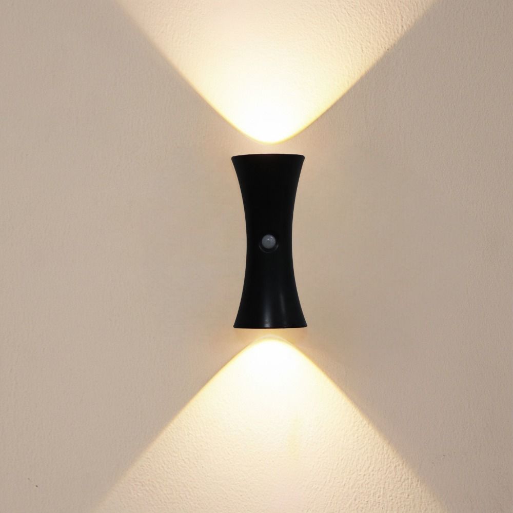 Creative LED Hourglass Wall Lamp Dimmable Up Down Light LED Rechargeable Lamp Wireless Adjustable Brightness
