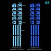 Car Window Lifter Luminous Switch Button Stickers Door Window Lift Night Safety Switch Decoration Fluorescent