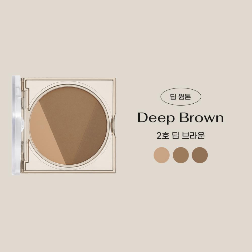 V Shading + 3-Step Block Brush Set (Powder+Blending+Point)