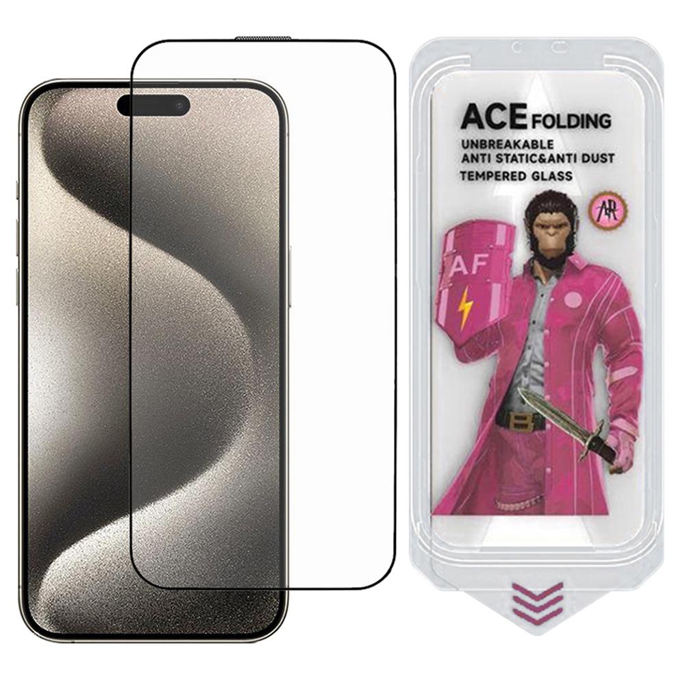 ESHMILY For iPhone 15 Pro Max Screen Protector 2.5D Matte High Aluminium-Silicon Glass Film with Easy Installation Tool