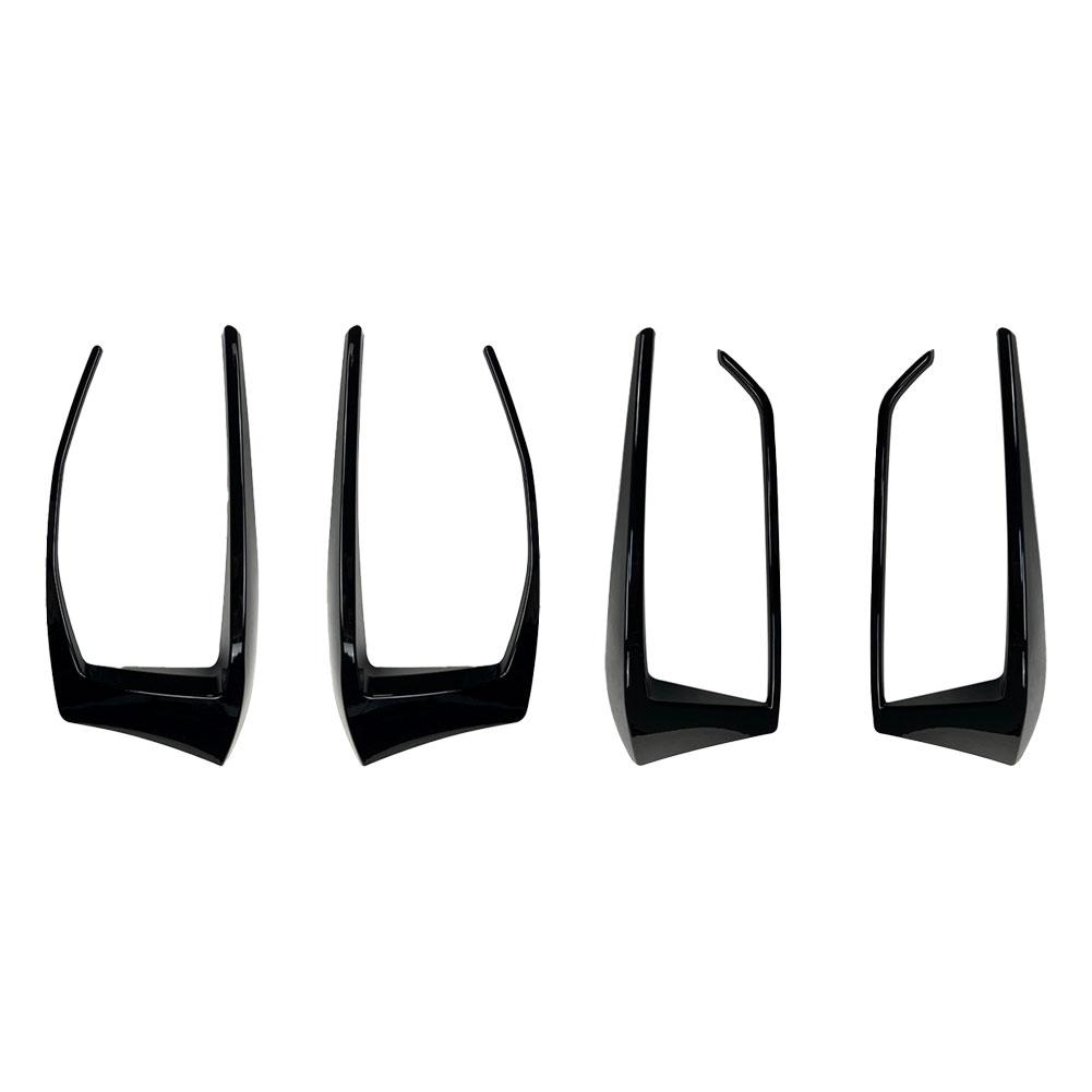 1 Pereche Difuzor Splitter Bară Spate Auto Canard Spoiler Lampă Spate Ornament Lampă Frână pentru VW Golf 7 7.5 MK7 MK7.5 GTI R GTD R400 2012-2020