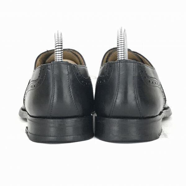 JOHN MENDSON Leather Wingtip 26.5 Black Goodyear Full Brogue Dress Shoes Business(USED)