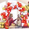 111 szt. Dekoracja świąteczna Balon z folii aluminiowej Klaun Świąteczny Klaun Szczęśliwego Nowego Roku Dekoracja na przyjęcie Balon Globos Balon Helem Świąteczny