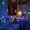 2.5M Christmas LED Lights Curtain String Lighting For Holiday Wedding Garland Party Decoration