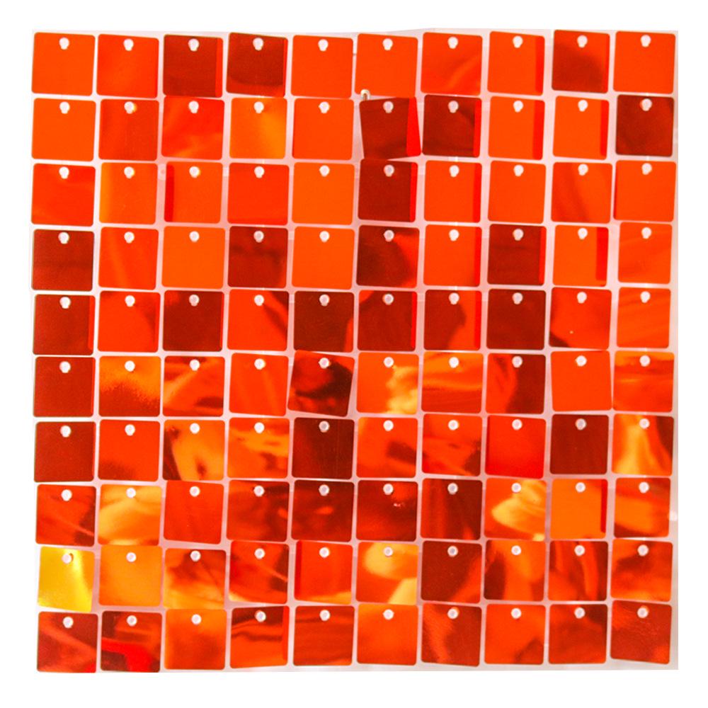 Square Shiny Snap-Lock Wind-Driven Sequin Panels for Background Wall Decoration