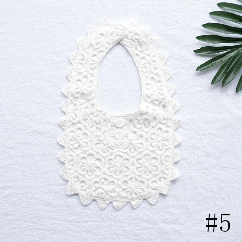 Baby Lätzchen Neugeborenes Spitze Weiß Falscher Kragen Kinder Fütterungslätzchen Baumwolle Mädchen Retro Spucktuch Säugling Sabberlätzchen Brustlatz