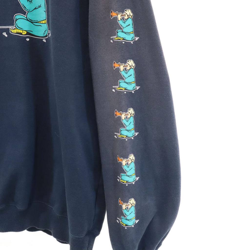 XLARGE Long sleeve sweat trainer M Navy Men's Used