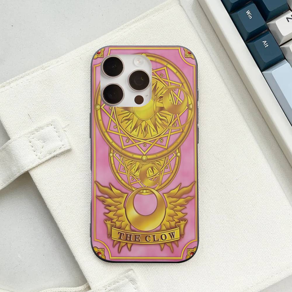 Anime C-CardcaptorS S-Sakura For IPhone 17 16 15 14 13 12 11 Pro Max Plus Pro Corrugated Shockproof Matte Phone Cover