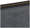 Hamnett Domestic Tanned Leather Hand Scratch Pattern Round Zipper Bundle Black [Catherine London] SCRUB" (vegetable Tanned) 490-50603