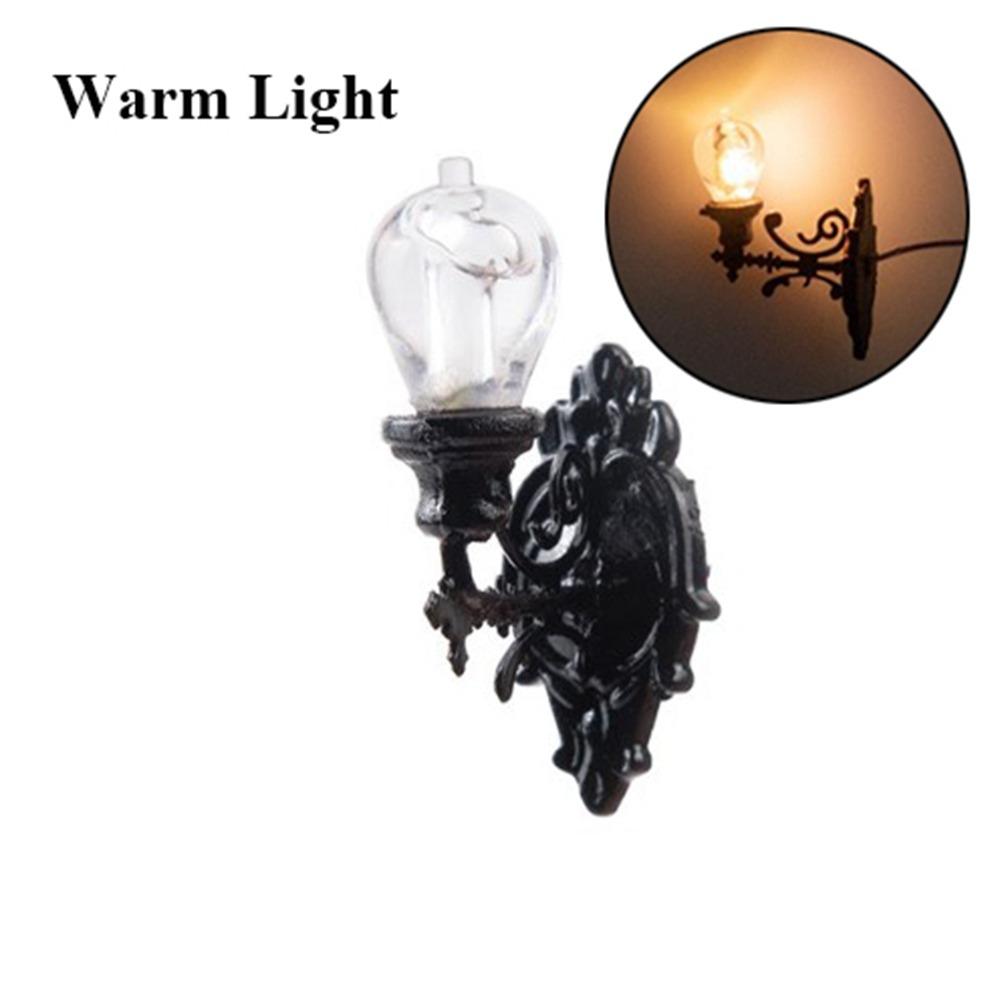 

1.8*2.3cm White/Warm Light Model 12V Garden Yard Led Light High Quality Dollhouse Wall Lamp
