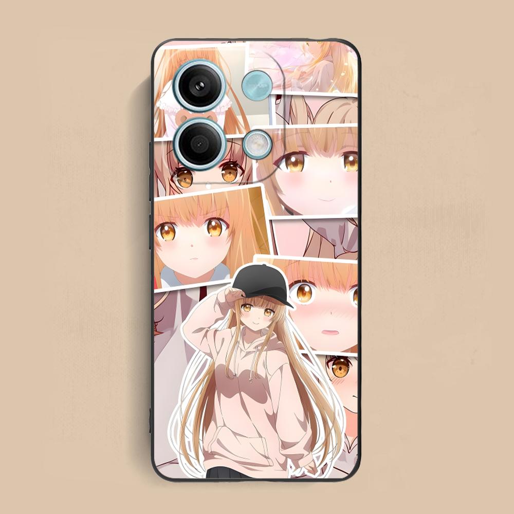 Angel Mahiru Shina Phone Case for Xiaomi Redmi Note 14 13 12 11 S Pro Plus 4G 5G Soft TPU Shockproof Cover
