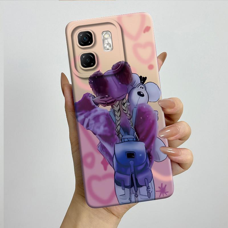 For Infinix Hot 50i Case Hot50i X6531 Soft Silicone TPU Painted Phone Coque Cartoon Printed Shockproof Protective Fundas Cover