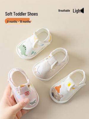 Spring Soft Sole Cartoon Velcro Toddler Shoes (6-12 Months) – Anti-slip Pre-walking Baby Footwear