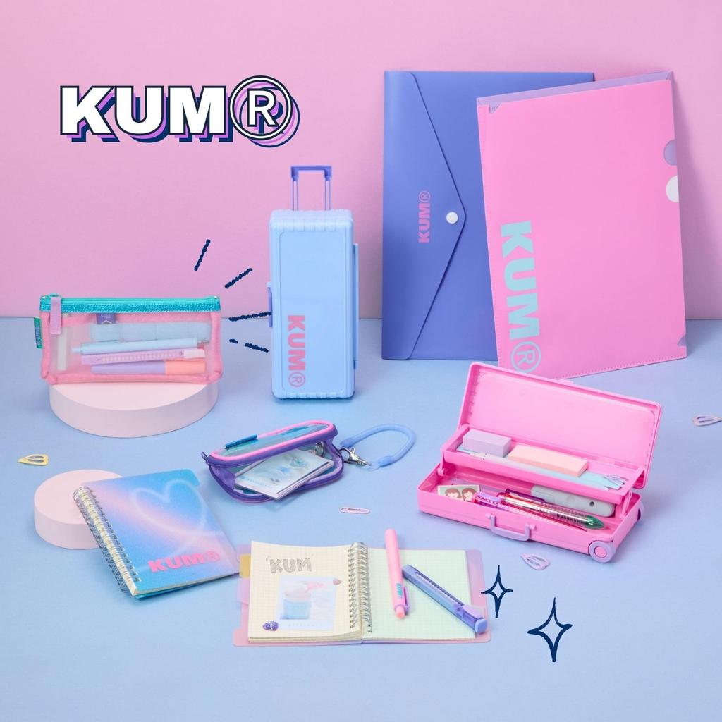 Raymay Fujii Pass Case KUM Clear Pass Case Glitter Material Small Item Pouch Blue KM1424A