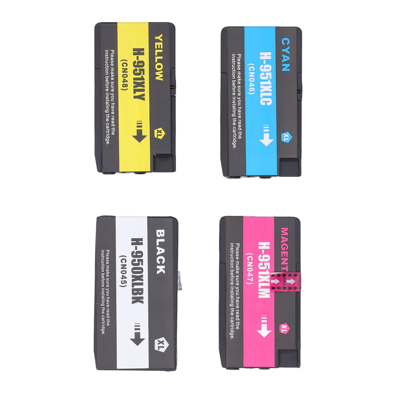 

4PCS Ink Cartridge Large Capacity BK C M Y Printer Ink Cartridge Set for Officejet Pro 251dw