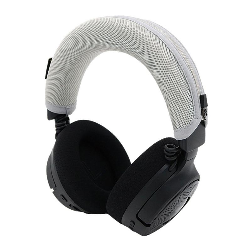 Universal Headphone Headband Protectors For KrakenV4 Headsets Soft Breathable Headbeam Sleeve Secure Zippers Closures