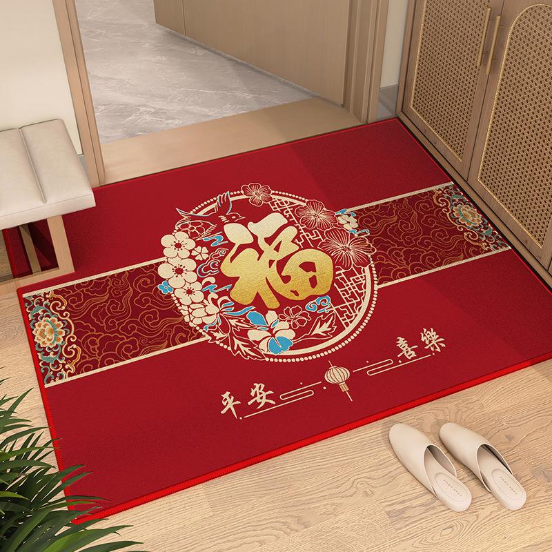 Chinese-Style High-End Anti-Slip Door Mat: Dirt-Resistant Carpet for Home Entrance