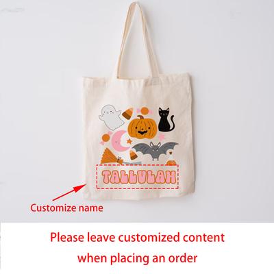 Sacos Personalizados de Doces ou Travessuras Saco de Doces de Halloween Sacola de Presente para Feriado Sacola de Compras para Mercado Volta às Aulas Aniversário Chá de Bebê