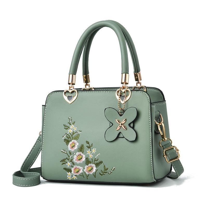 Women's Floral Standard Bag  Soft Embroidery  Elegant  Simple Texture  All Elegant  Single Shoulder  Crossbody Bag