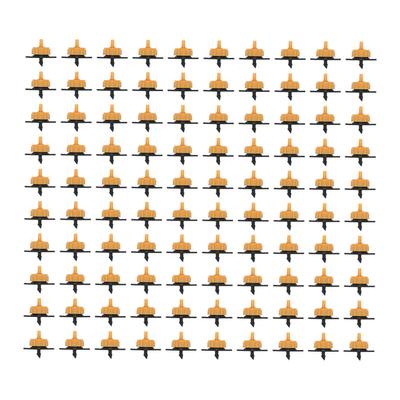 100Pcs 2L Compensating Drip Emitter Detachable Garden Irrigation Dripper for 4/7 Hose