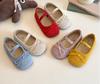 Helle Töne Mädchen Ballerinas Lässige Runde Spitze Niedliche Wildleder Mokassins Ballerina Kirche Prinzessin Schuhe Elegante Partyschuhe