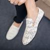 Fashion Men's Leather Shoes Non Slip Light Male Casual Shoe Slip-on Cheap Clearance Comfortable Common Fashion 2024 Delivery New In Pu