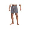 Nike Swim Logo Comfortable Mid Waist Drawstring Casual Beach Shorts Men Shorts Iron-Gray White FZ6259-068