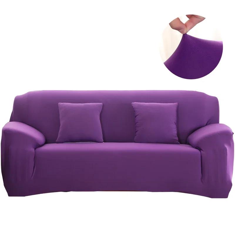 Solid Stretch Sofa Cover Tight Wrap All-Inclusive Sofa Cover For Living Room Funda Sofa Couch Cover Armchair Cove Elastic Plain