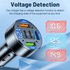 12-24V Fast Charging Car Adapter With LCD Screen Voltage Monitor Supports Multiple Devices USB Ports 5V 3.1A Output